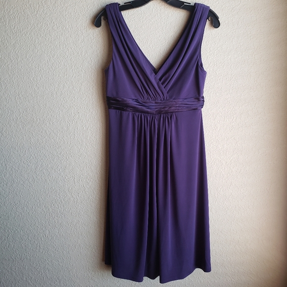 David's Bridal Sleeveless Jersey Dress Charmeuse 6 - Picture 2 of 9